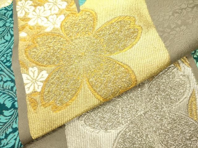 平和屋着物●六通柄袋帯 唐織