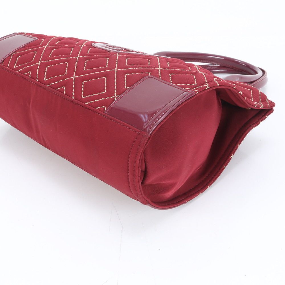 極美品 トリーバーチ エラ キルティング ナイロン レザー 2WAY トート