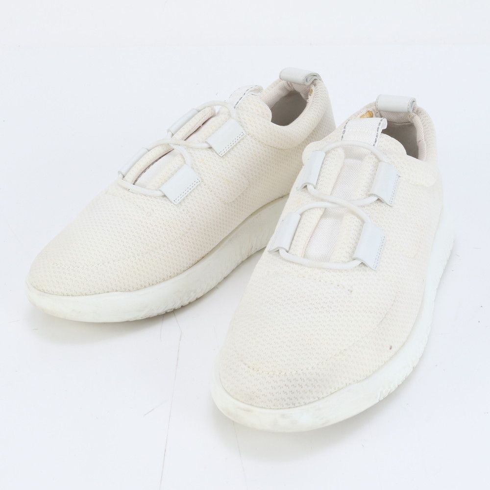 エルメス メッシュ レザー アイボリー レザー スニーカー ローカット