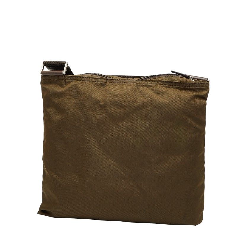 プラダ 三角ロゴプレート 斜め掛け ショルダーバッグ BT0175 カーキ