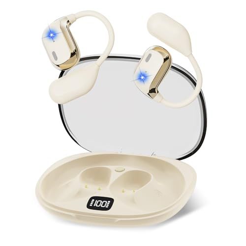 イヤホン bluetooth 進化モデル 究 の装着感と 上サウンドを両立 ワイヤレスイヤホン オープンイヤー 5.4 耳掛け式 40長時間再生 AI通話ノイズキャンセリングマイク付き 音漏れを抑え 片 fe 122 e 54