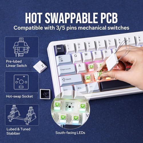 65 65%ワイヤレスメカニカルキーボード