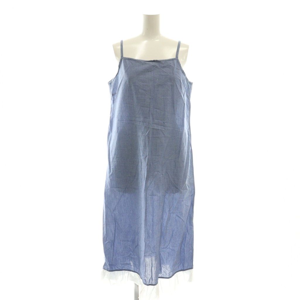 美品✨Pallas Palace パラスパレス ワンピース　ベルト付　ネイビー パラスパレス Pallas Palace コットン ワンピース 七分袖 0 ネイビー