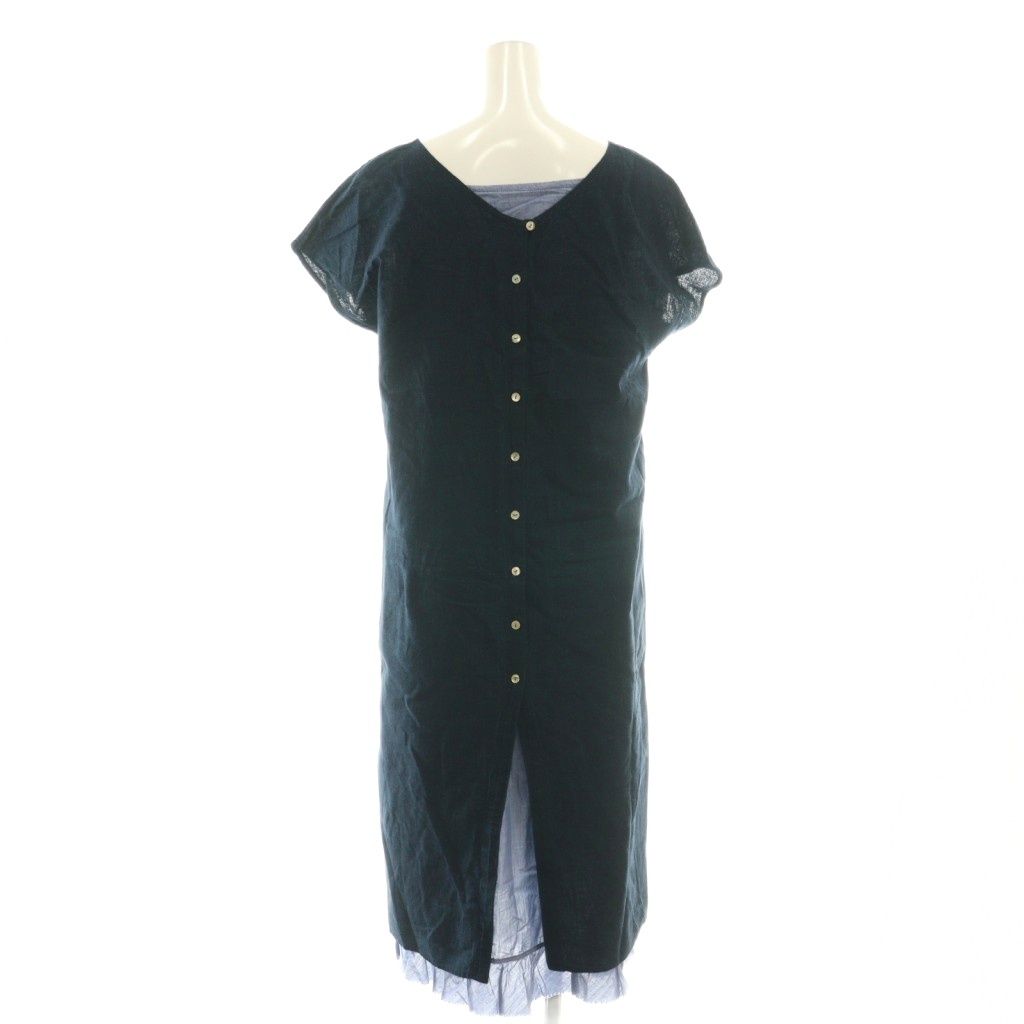 パラスパレス Pallas Palace レイヤード ワンピース フレンチスリーブ