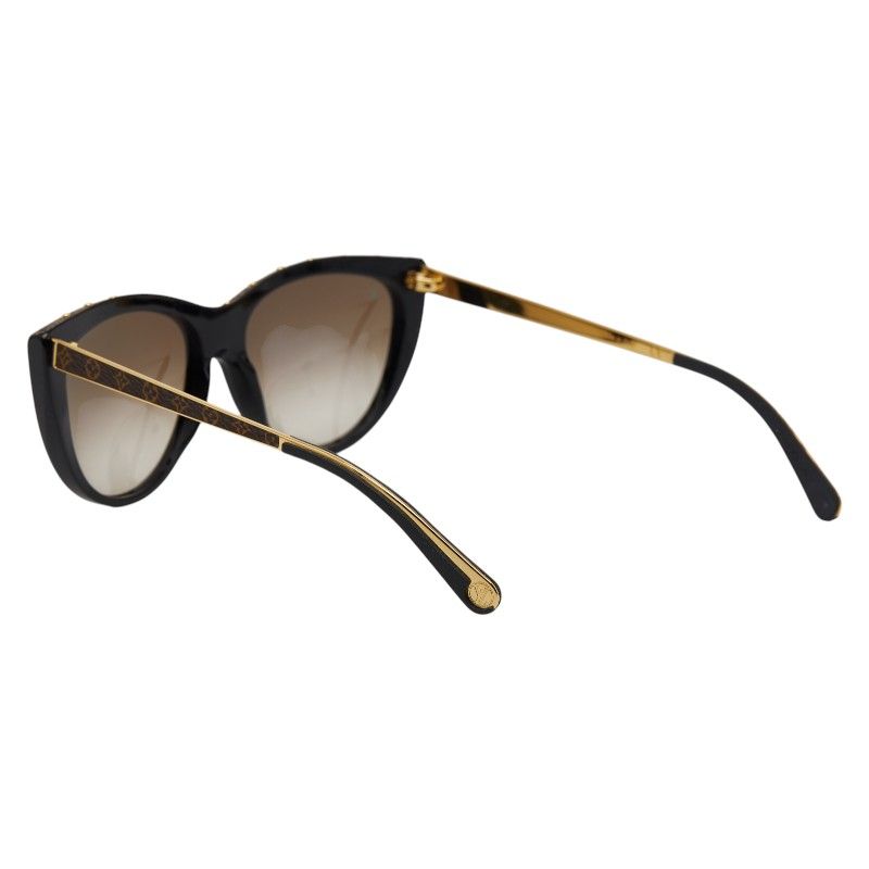 ルイ ヴィトン モノグラム サングラス ラブーム グラデーションレンズ Z 1147 W ブラウン ブラック ゴールド プラスチック PVC レディース LOUIS VUITTON 1-0250230