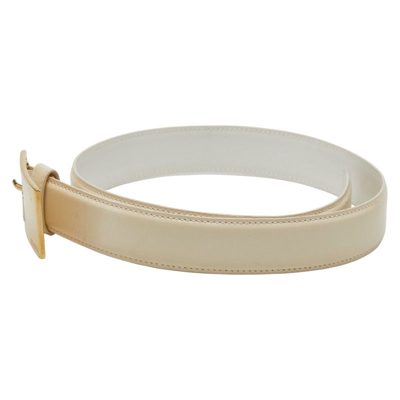 グッチ ベルト サイズ 65 26 036 1406 1284 ホワイト レザー レディース GUCCI 1-0250263