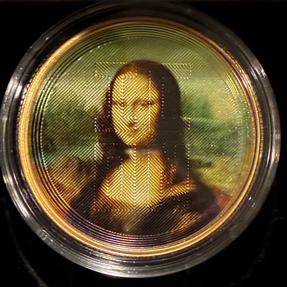 2021年 トケラウ モナリザ 金メッキ 1オンス 銀貨 コイン