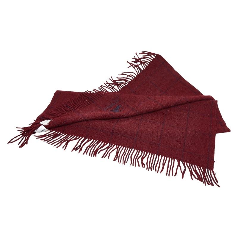 バーバリー チェック ワインレッド ウール レディース 240-51057