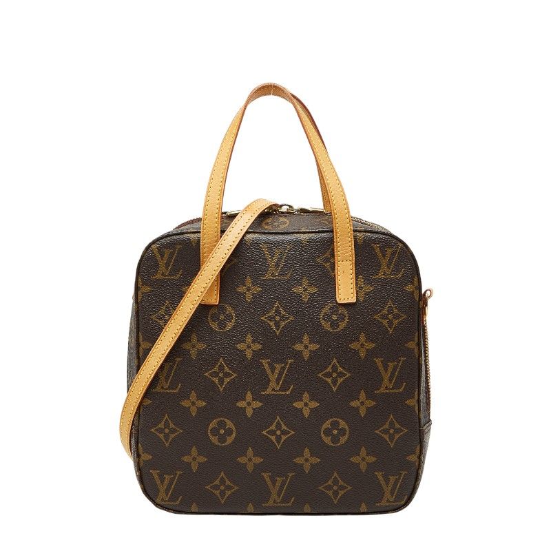 ルイ ヴィトン モノグラム スポンティーニ ハンドバッグ ショルダーバッグ 2 WAY M 47500 ブラウン PVC レザー レディース LOUIS VUITTON 240-51060