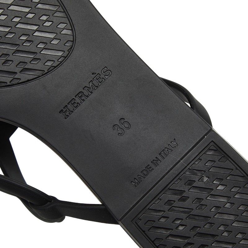 エルメス エジェリ シェーヌダンクル サンダル フラット サイズ：36