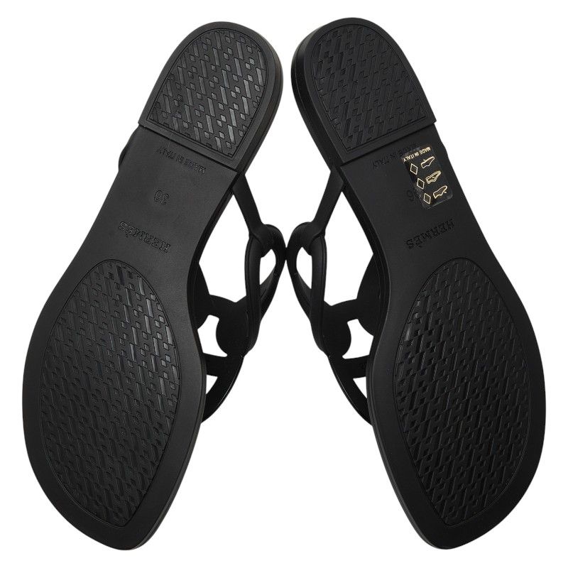 エルメス エジェリ シェーヌダンクル サンダル フラット サイズ：36