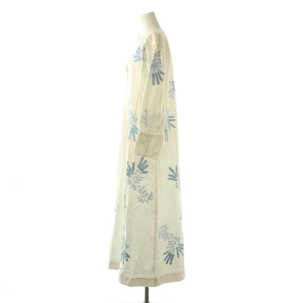 ヌキテパ NE QUITTEZ PAS! 24AW Cotton Linen Plants Embroidery Dress