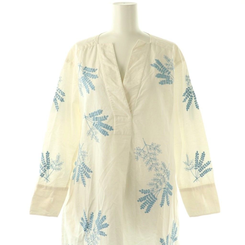 ヌキテパ NE QUITTEZ PAS! 24AW Cotton Linen Plants Embroidery Dress