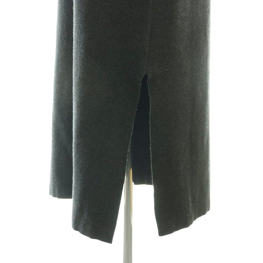 コットンカシミヤ ノースリーブロングドレス