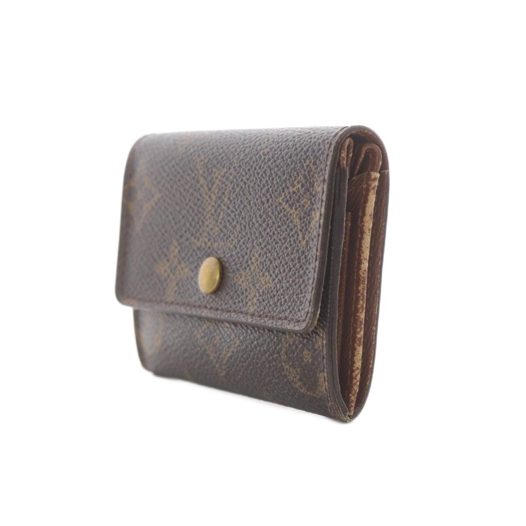 ルイヴィトン LOUIS VUITTON ポルトモネ・プラ 財布 小銭入れ 茶色