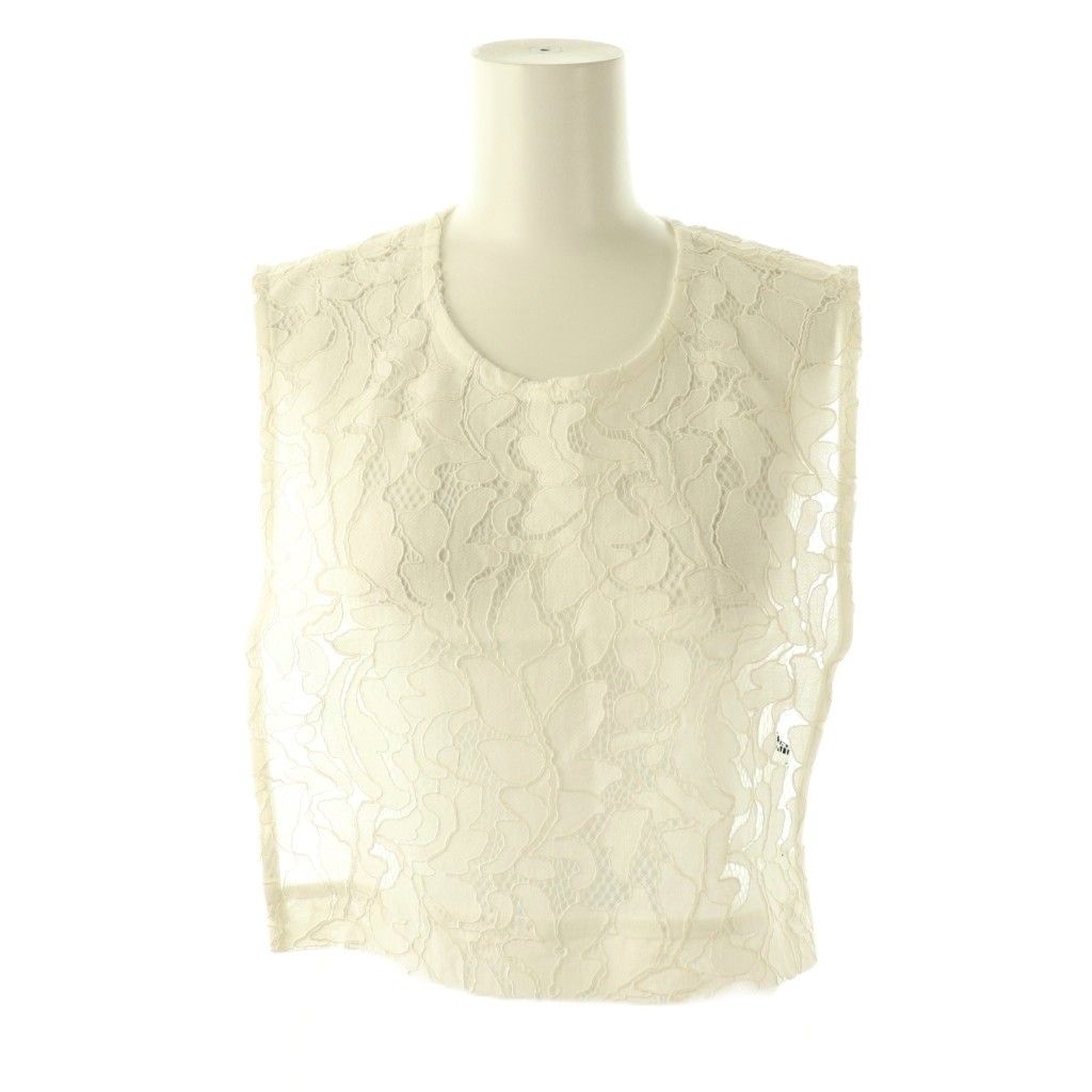 ヴェリテクール Veritecoeur VC-2762 レースベスト プルオーバー コットン 白 |NR OS SH