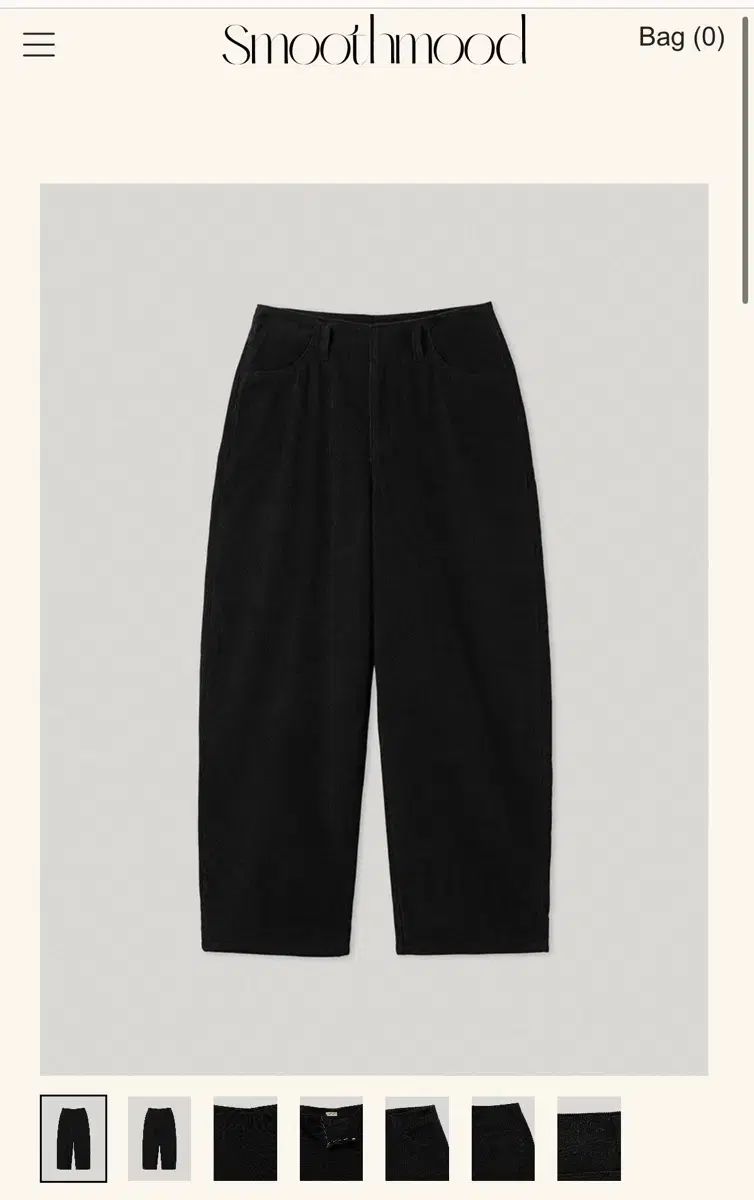 Smooth Mood スムードムード コーデュロイパンツ ブラック 1 size