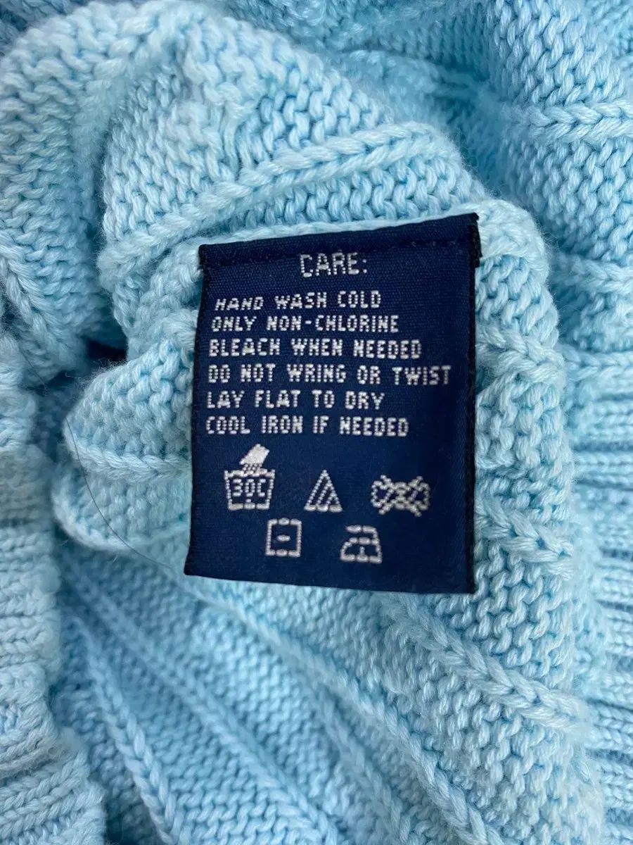 ポロ ラルフローレン ケーブルニット スカイブルー - メルカリ
