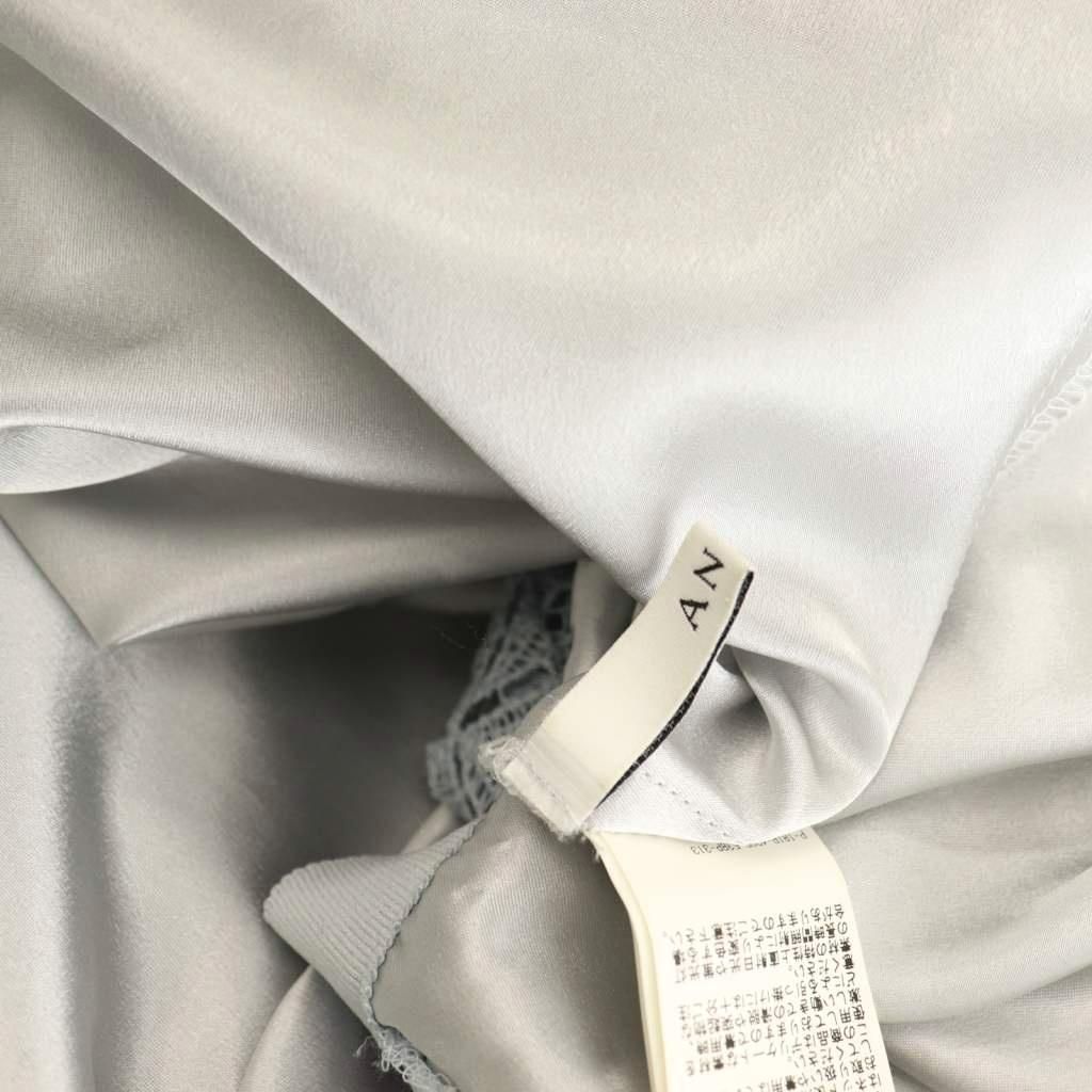 アナイ ANAYI レースフレアスカート ロング 38 ライトブルー /HK □OS  