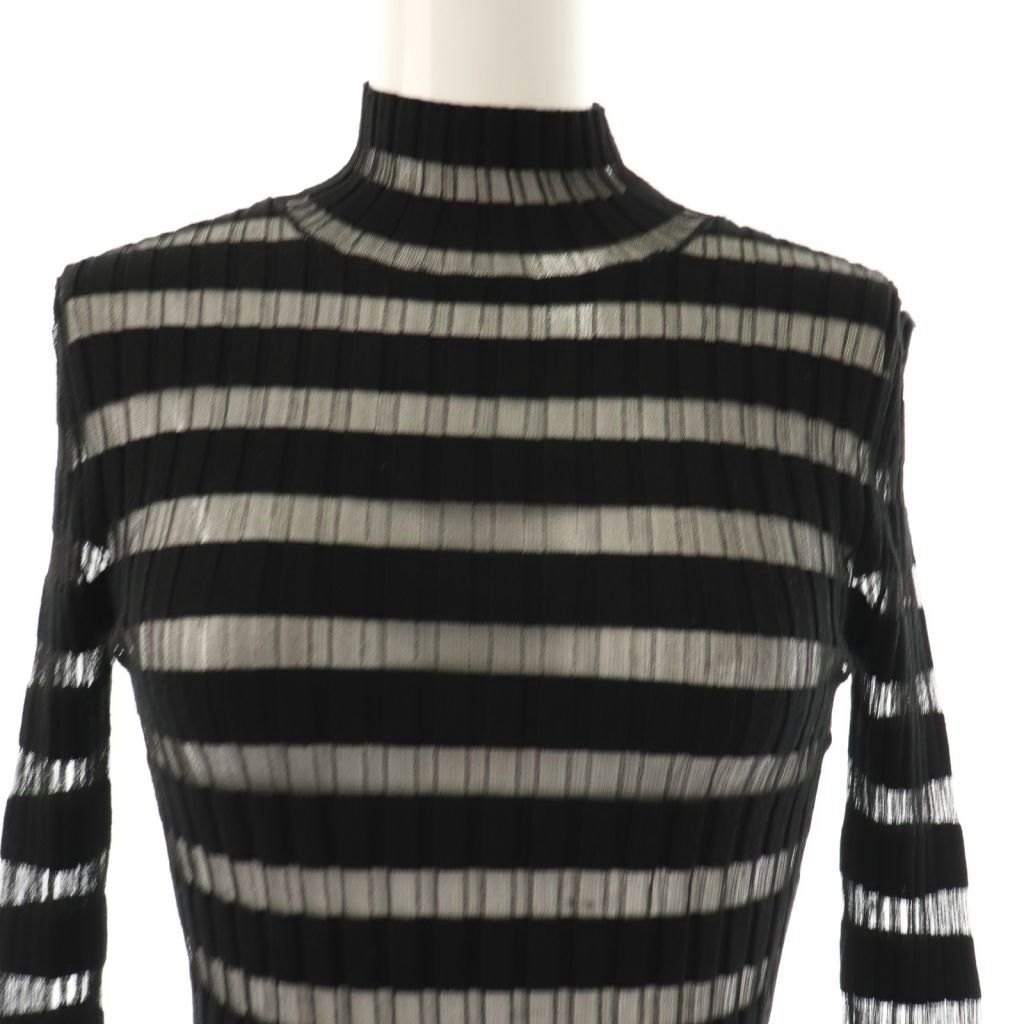 シーニュ Cygne シアーボーダータートル Emme ニット カットソー 長袖