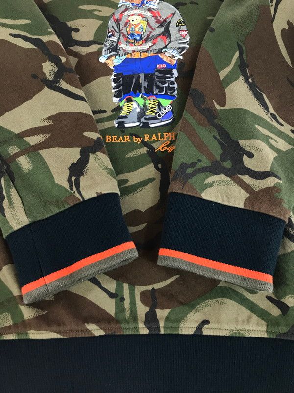 中古品】 POLO COUNTRY CAMO POLO BEAR SWEATSHIRT ポロ カントリー