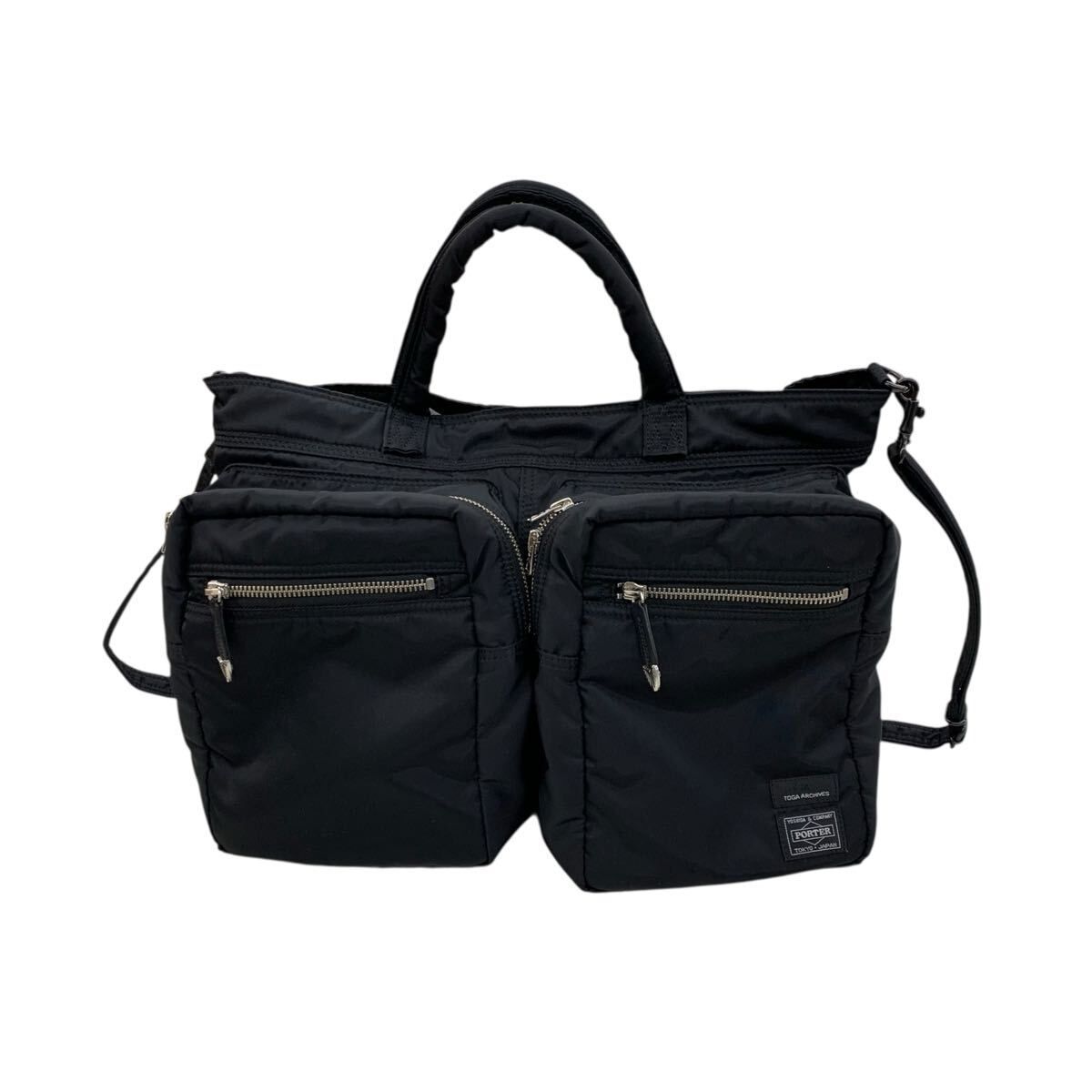 PORTER × TOGA ポーター トーガ TOTE BAG トートバッグ TANKER ナイロン ショルダーバッグ 2 WAY ブラック
