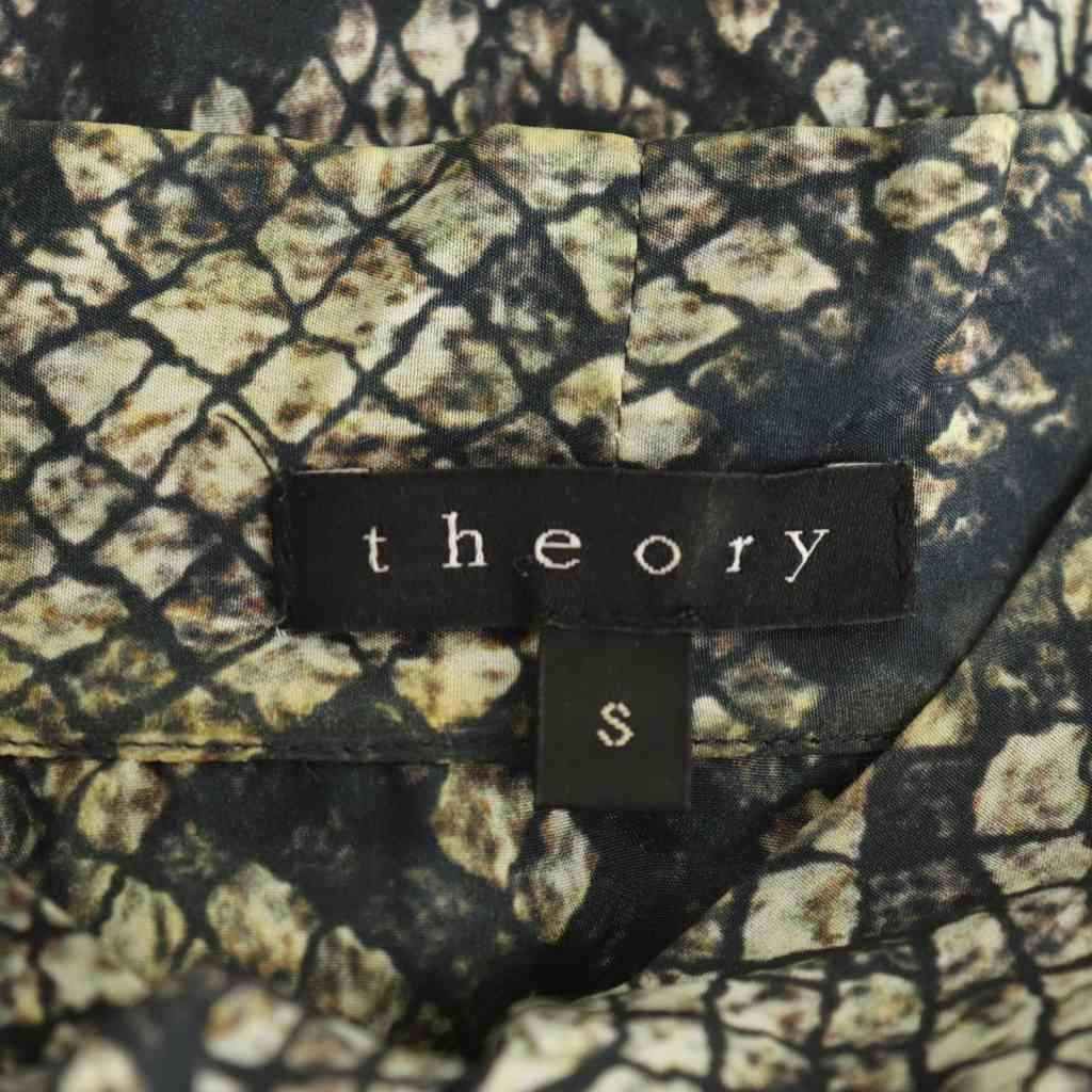 Theory セオリー　シルクボウタイブラウス　ブラック　シルク100% Theory セオリー シルクボウタイブラウス ブラック シルク100% Theory