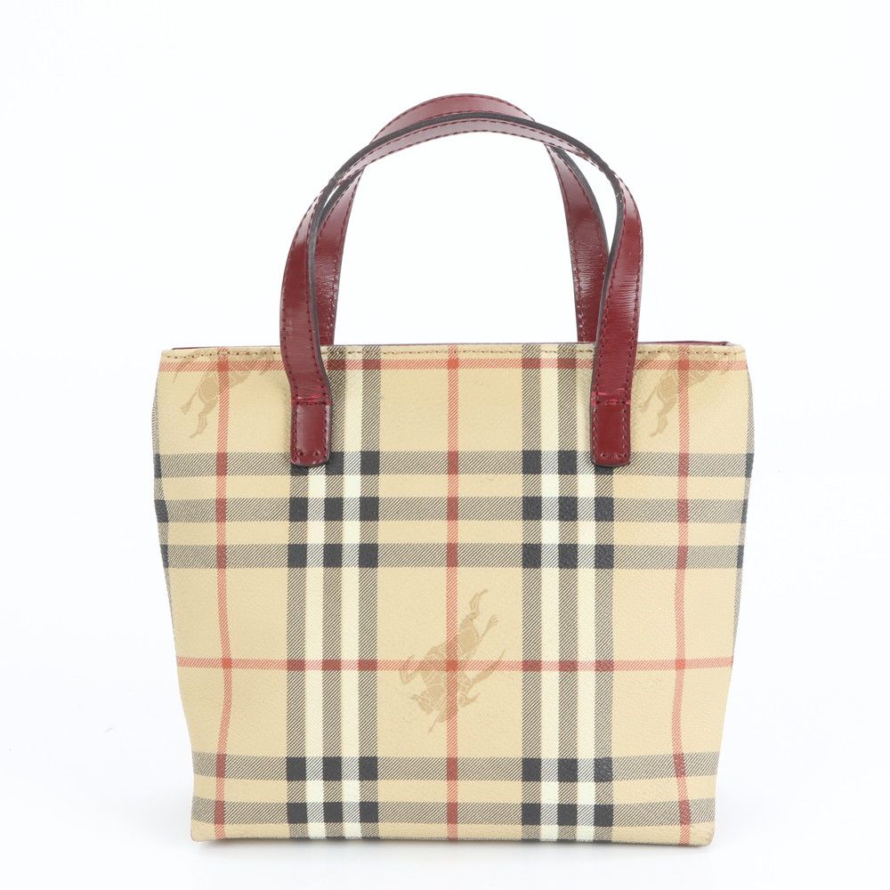 【極美品】バーバリー　ハンドバッグ　2WAY　ノバチェック　シャドーホース　茶系 極美品 バーバリー ハンドバック ノバチェック シャドーホース 極美品