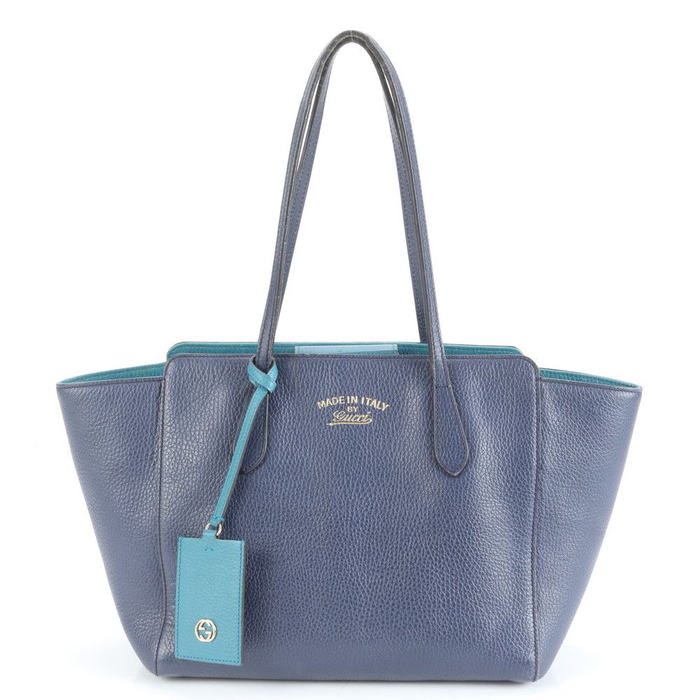 美品　グッチ　ハンドバッグ　マイクロGG キャンバス　レザー　肩がけ　ネイビー 美品 グッチ ハンドバッグ マイクロGG キャンバス レザー 肩がけ