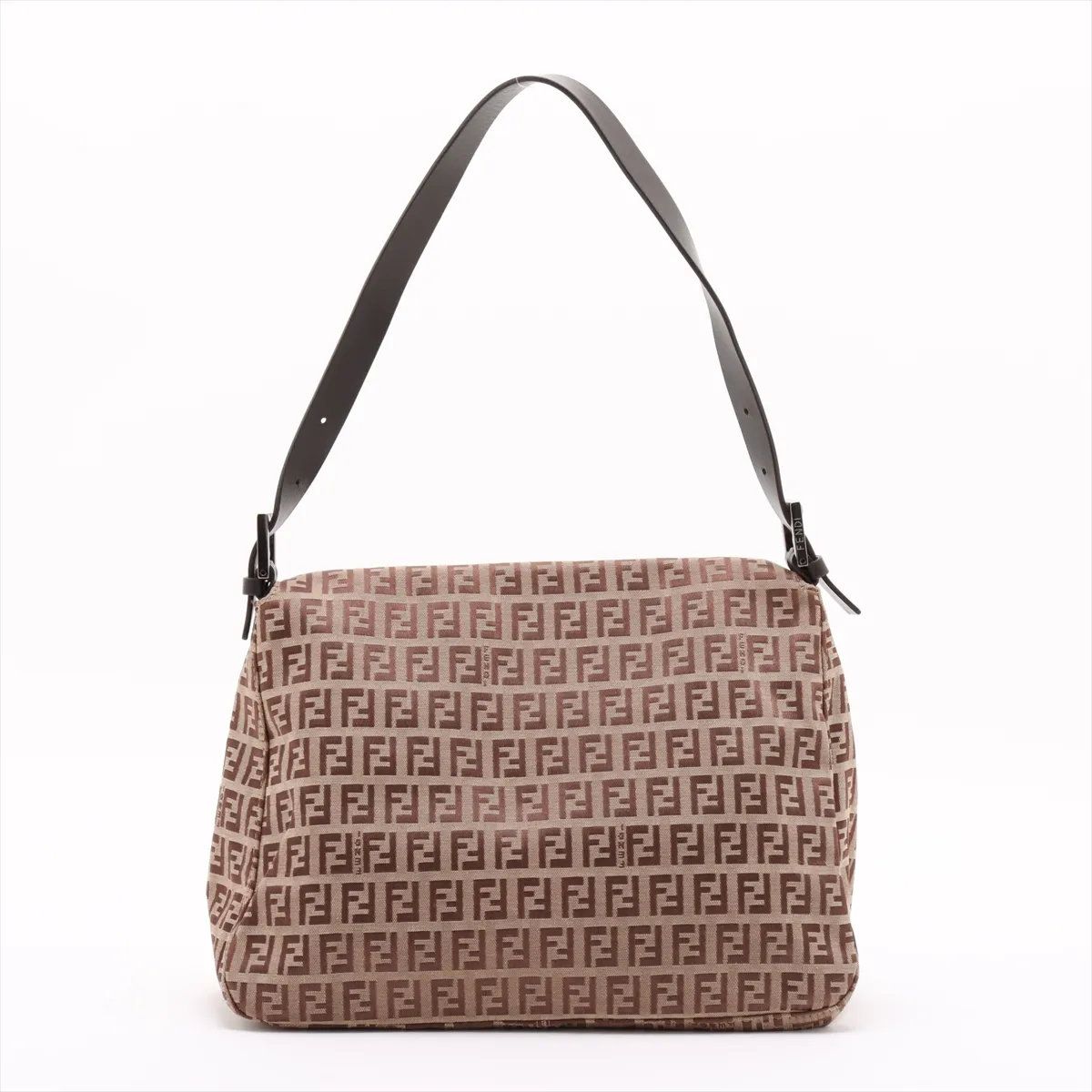 美品 フェンディ ズッキーノ マンマバケット レザー キャンバス