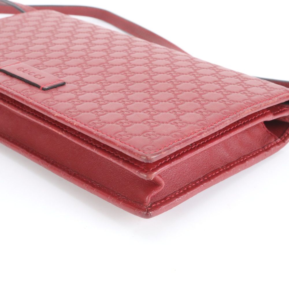 極美品 グッチ マイクロ GG グッチシマ 斜め掛け ショルダー