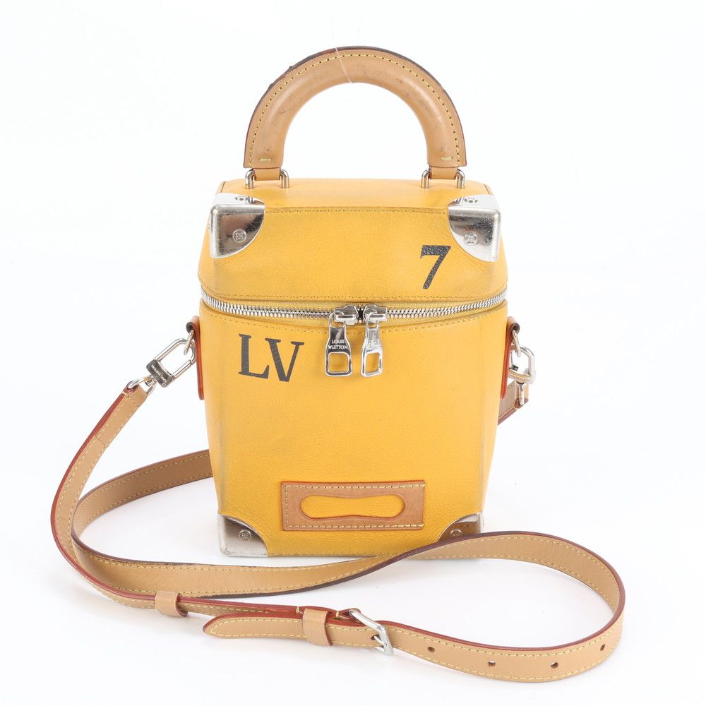 ルイヴィトン RFID付 ヴェルティカル ボックス トランク M 59666 2 WAY ショルダーバッグ 斜め掛け ハンド レディース RUM DD 5-9