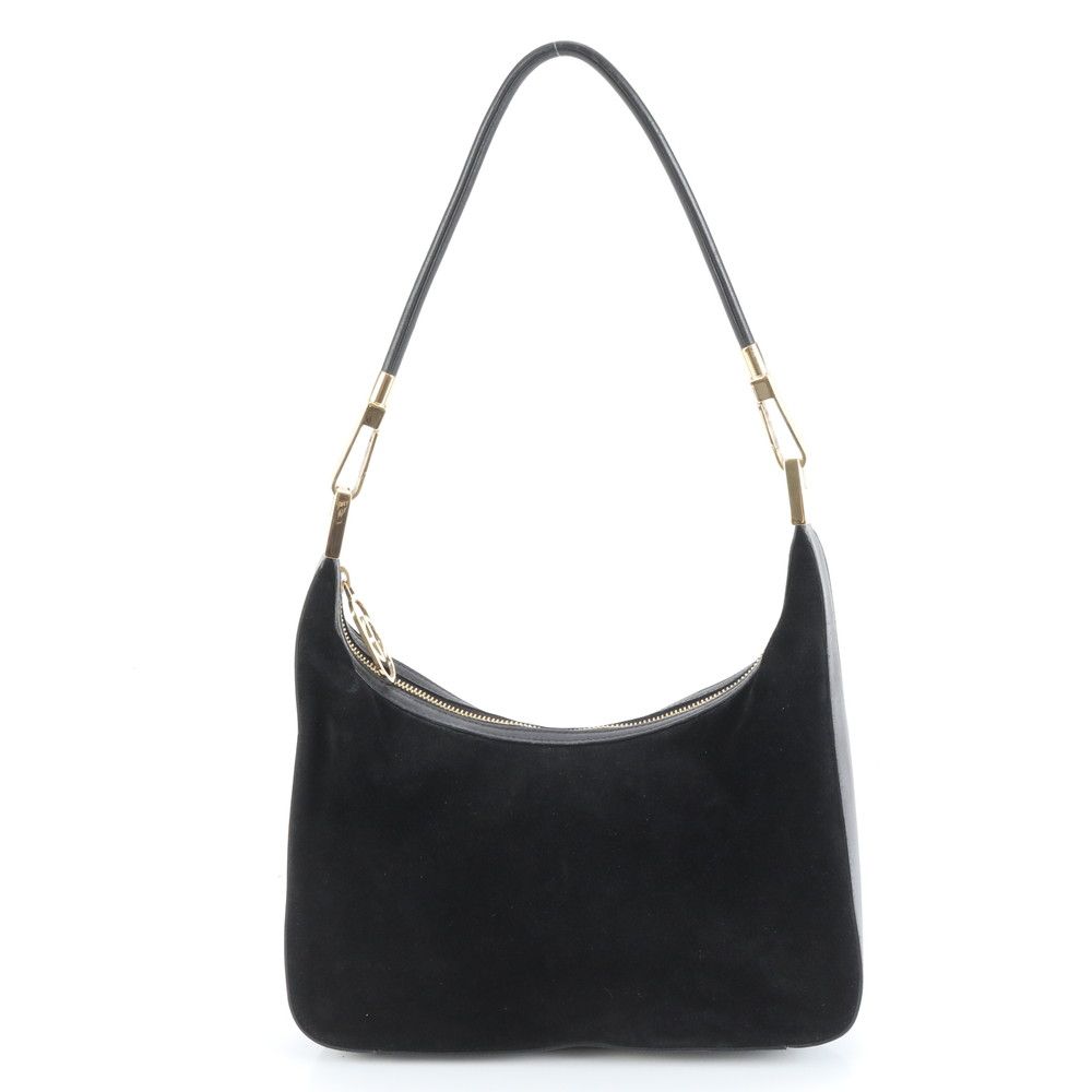 グッチ レザー ショルダーバッグ 肩掛け ワンショルダー 001 3812 ゴールド 金具 ブラック 黒 レディース RWE DD 15-10