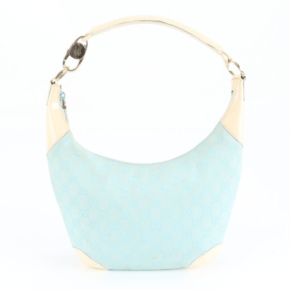 グッチ GGキャンバス ホーボー 001 4158 レザー ショルダーバッグ 肩掛け ハンド 本革 レディース EEM DD 14-5