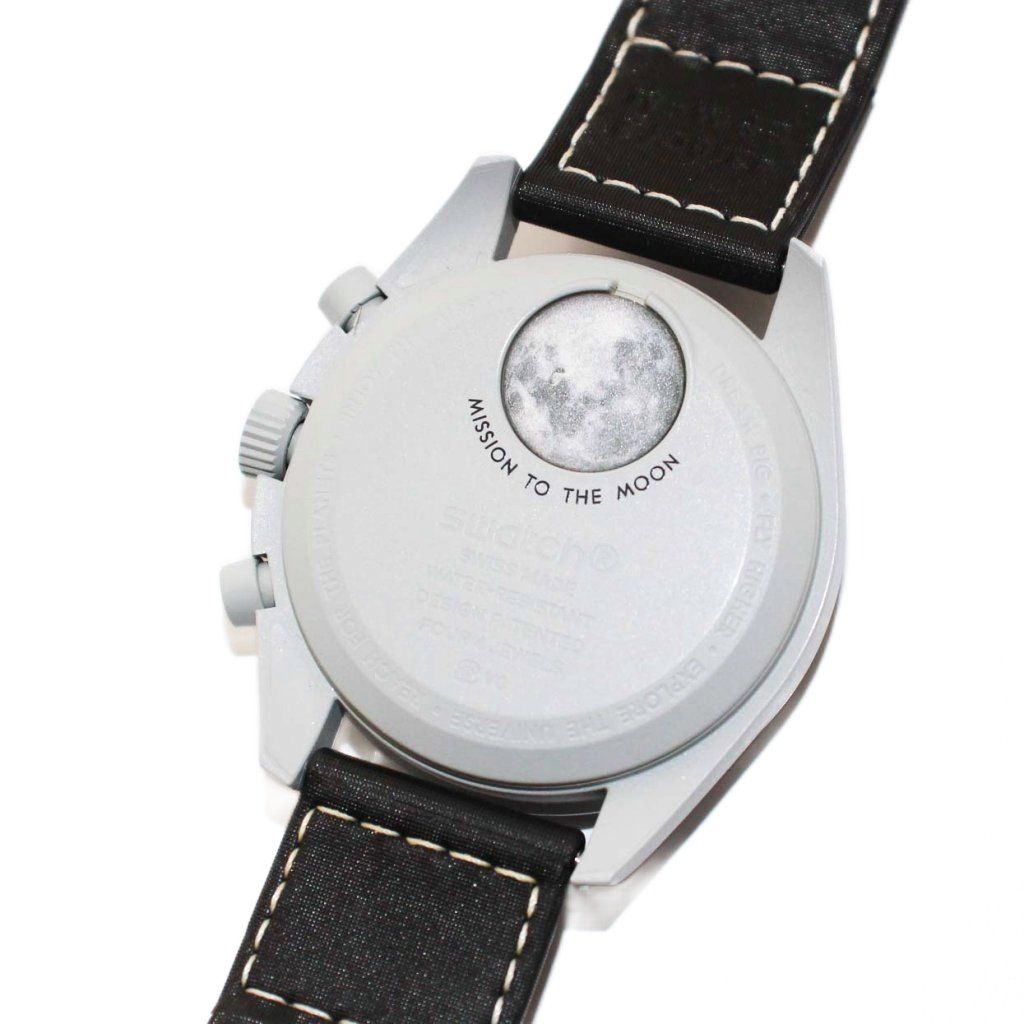 オメガ OMEGA Swatch MISSION TO EARTHPHASE ミッション トゥ アースフェイズ 腕時計 クオーツ グレー ブラック |KH