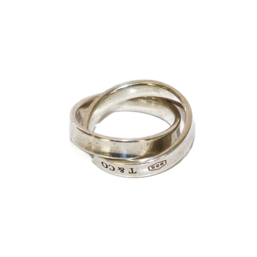 ティファニーインターロッキング1837二連リング シルバーTiffany &Co