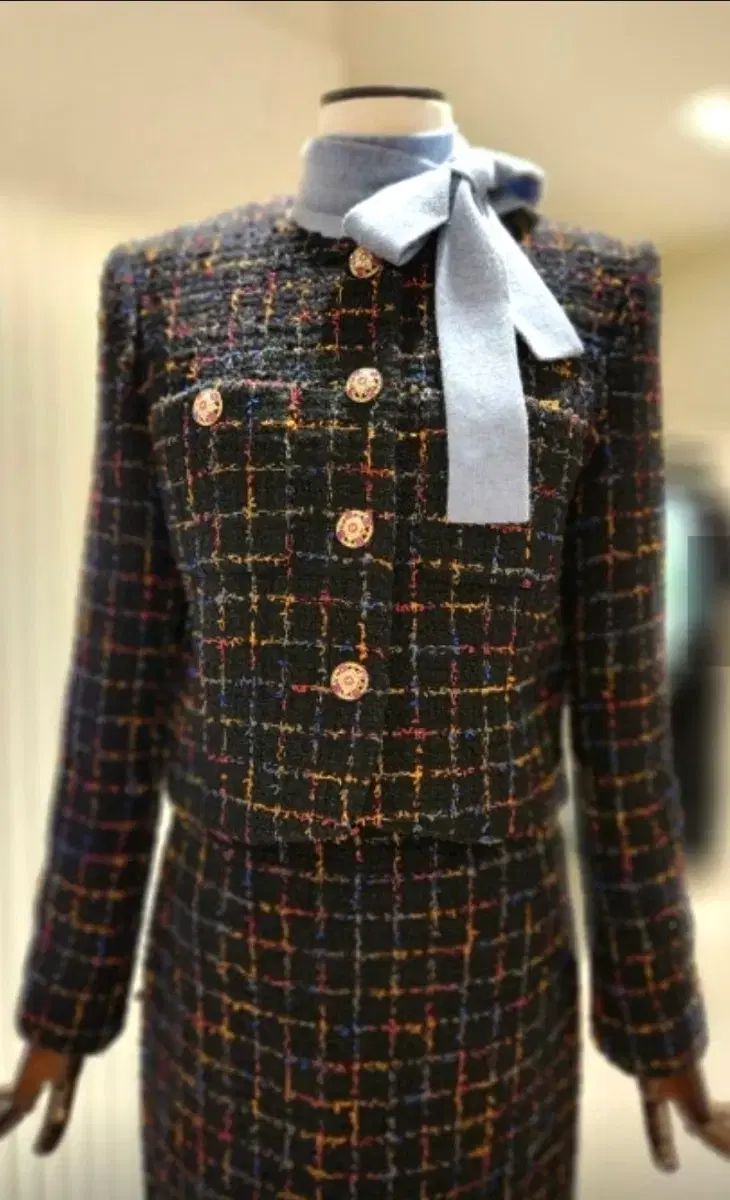 モジョエスピン カラーパルサート グリッター ファンシーツイード ジャケット