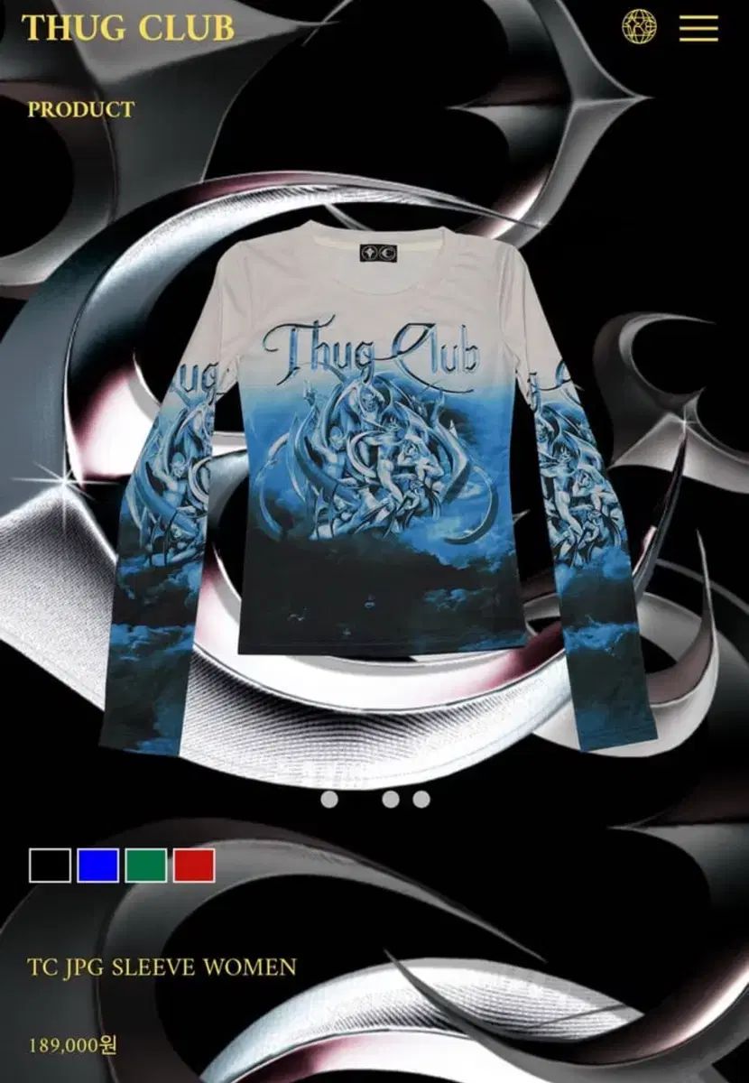 W サグクラブ 悪魔 ロングスリーブ ブルー