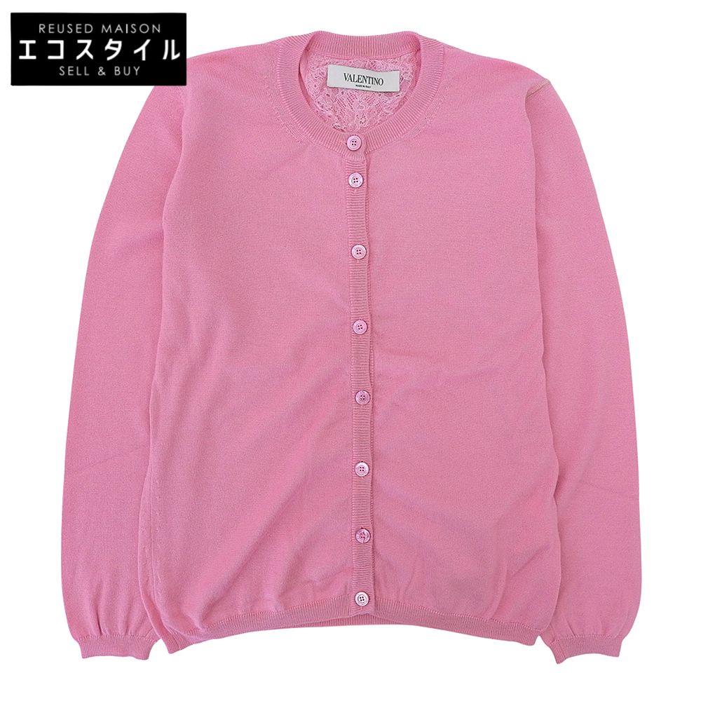 VALENTINO ヴァレンティノ 美品 カシミヤ シルク カーディガン
