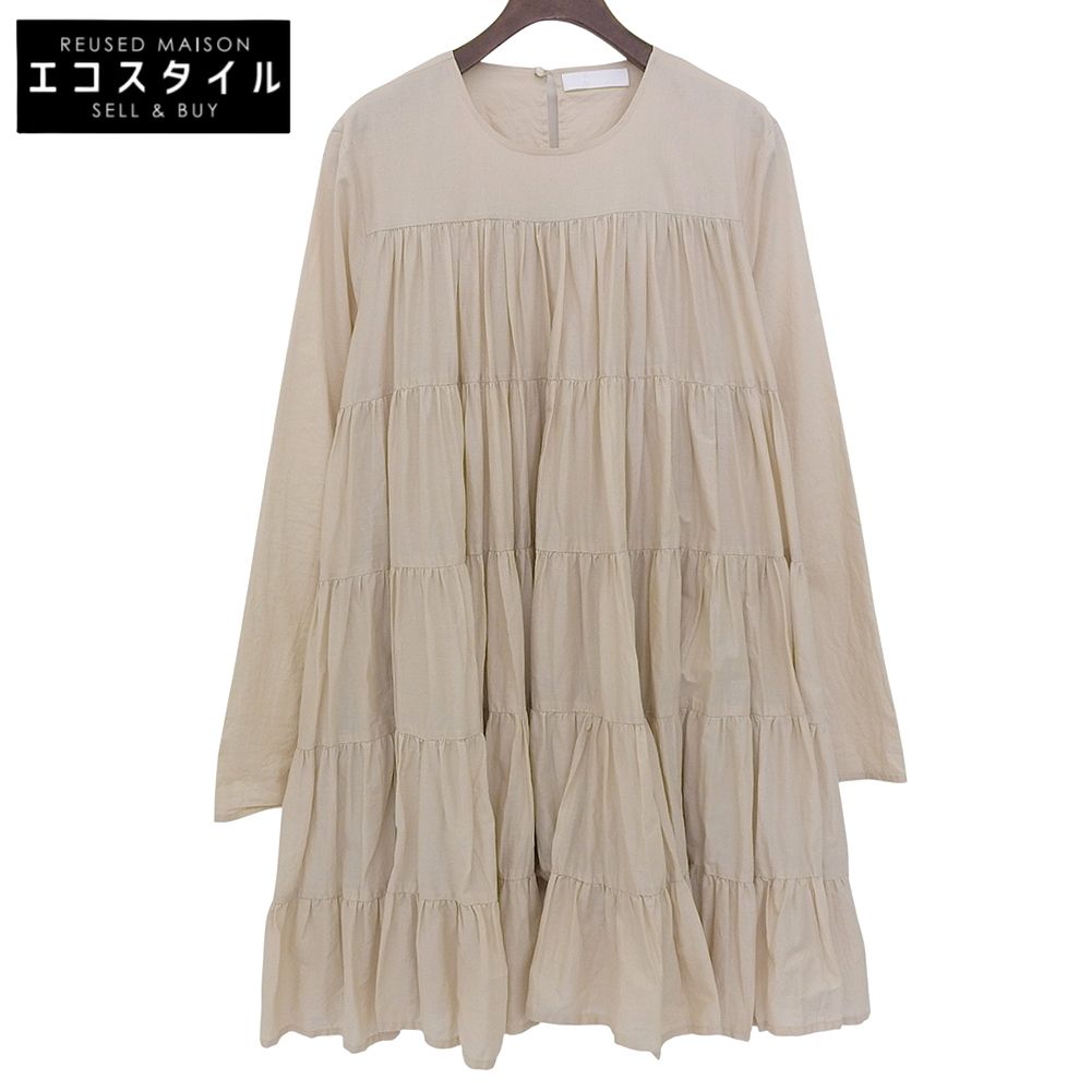 マーレット コットン SOLIMAN MIDI ティアードスカート ワンピース レディース ベージュ XS