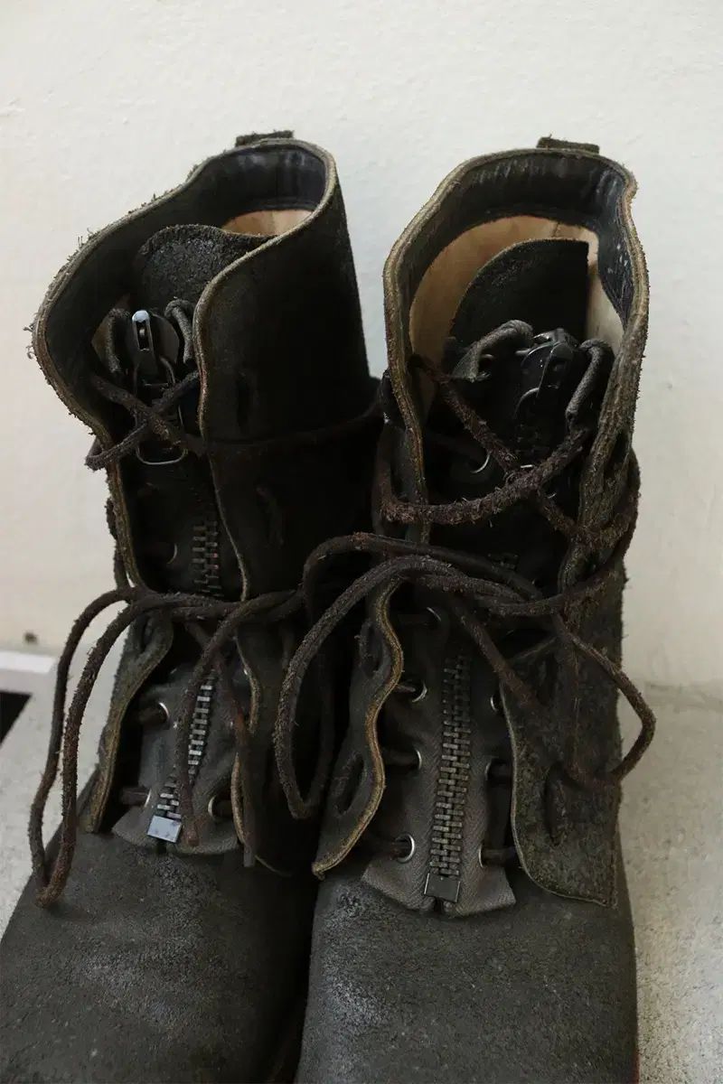 ヴィンテージ スウェード コンバット ブーツ その他 ブーツ 革靴