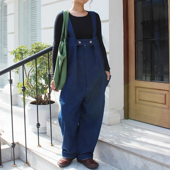 つつむ ペインターサロペット●デニム