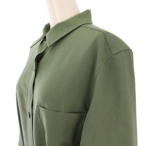 ソージュ SOEJU ソフトオックスシャツワンピース マキシ ロング 長袖