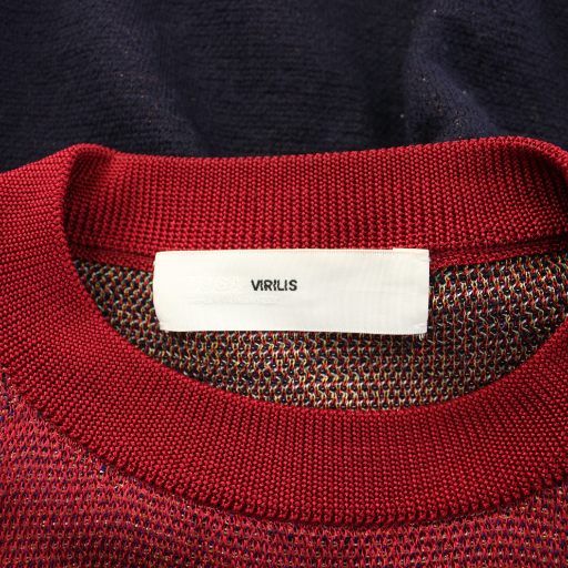 トーガ TOGA VIRILIS ニット セーター 長袖 クルーネック ウール混 46