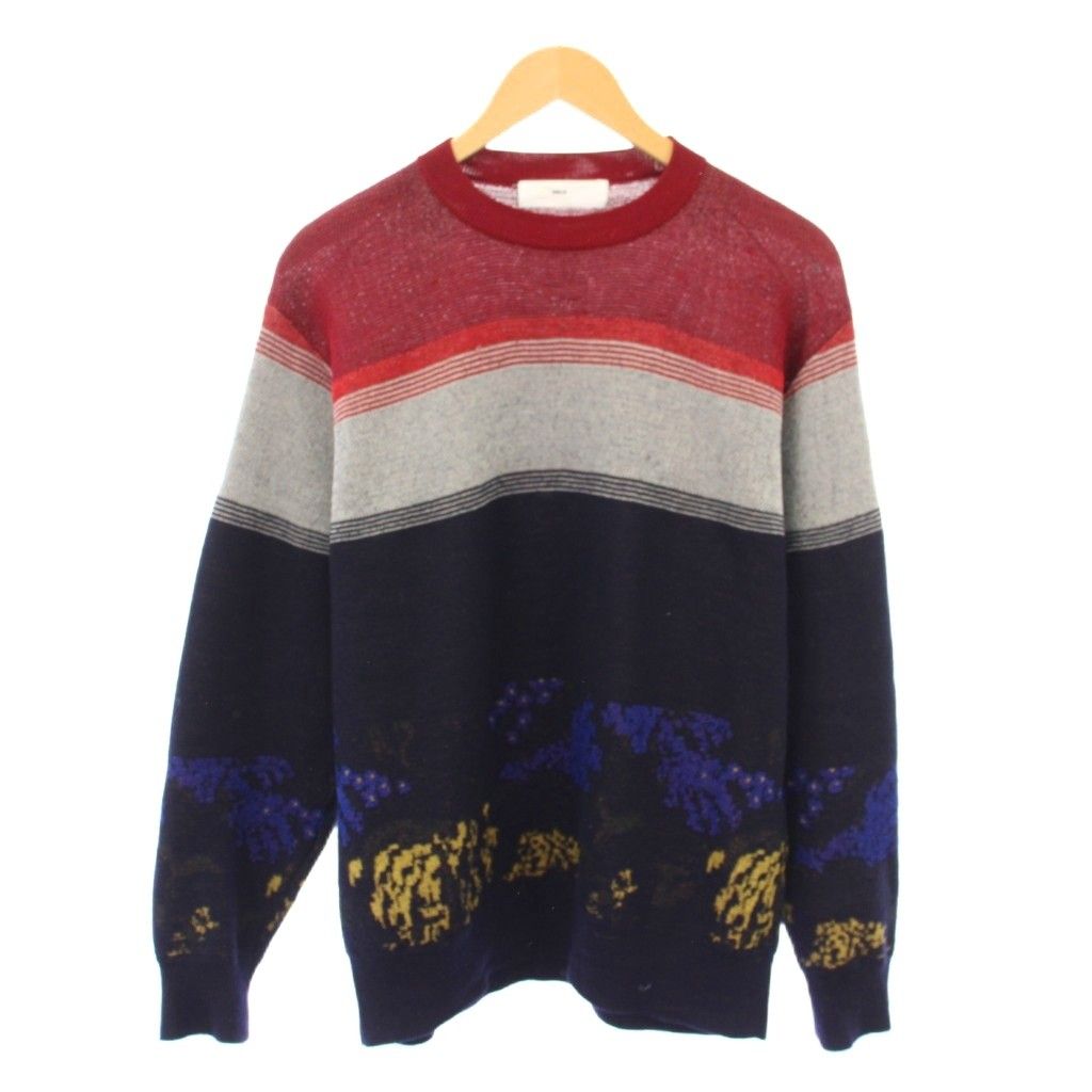 TOGA VIRILIS セーター　46 トーガ TOGA VIRILIS ニット セーター 長袖 クルーネック ウール混 46