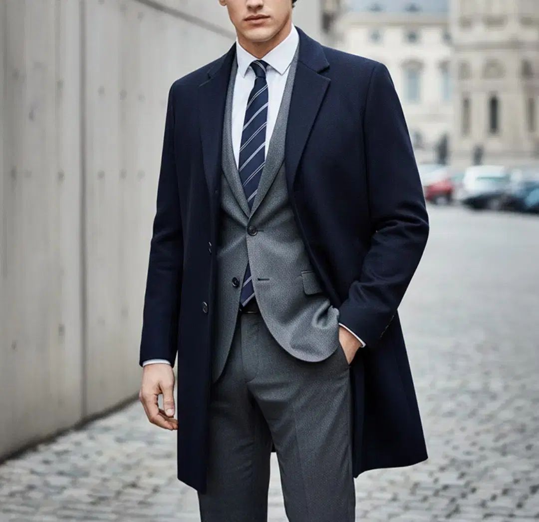 100 올젠 スリーボタン カシミア コート