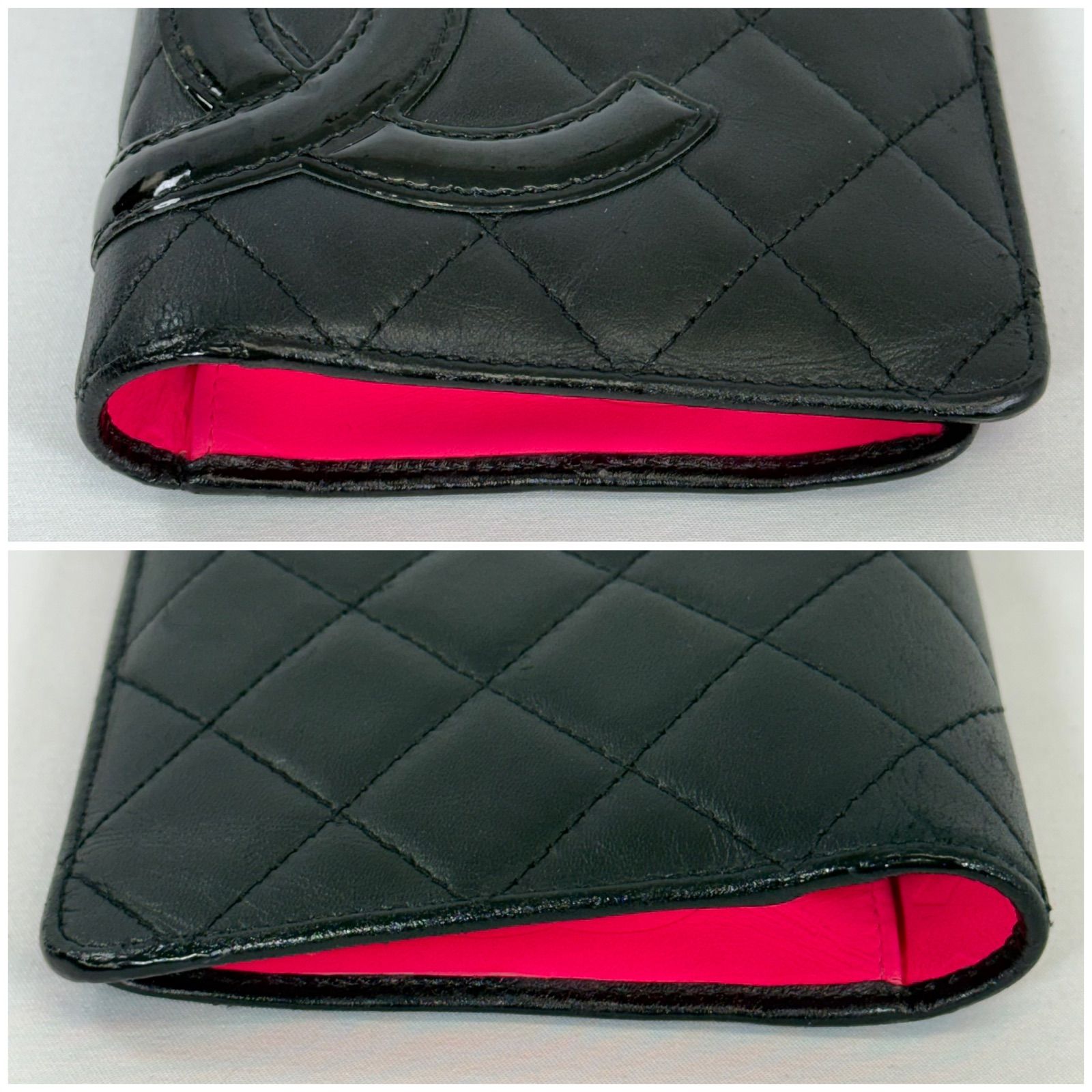 【美品】シャネル 財布 カルボンライン マトラッセ 　ラムスキン　ココマーク 人気・美品】CHANEL シャネル ラムスキン カンボンライン マトラッセ