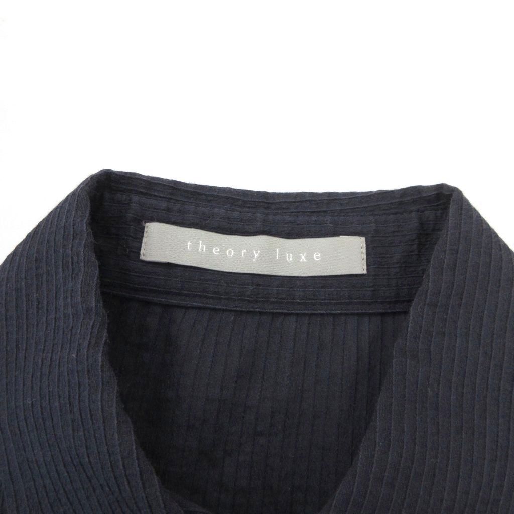 セオリーリュクス 半袖ブラウス ネイビー 38サイズ（9号） 小売