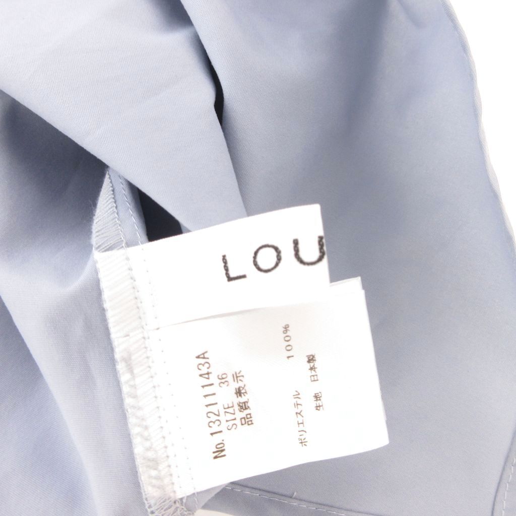 ルーニィ LOUNIE 美品 シャツ ブラウス フレンチスリーブ スタンド