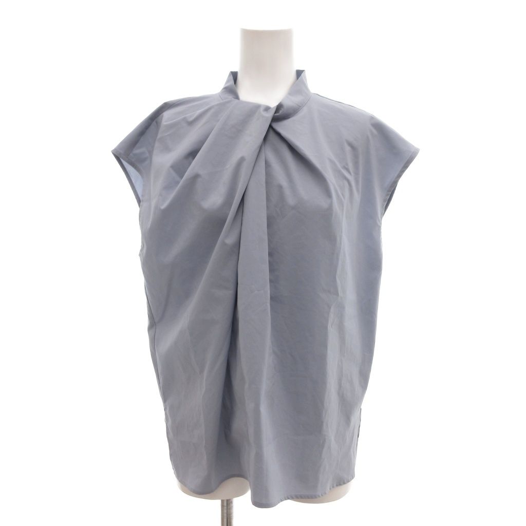 ルーニィ LOUNIE 美品 シャツ ブラウス フレンチスリーブ スタンド